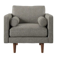 Chaise à pieds fuselés de style Mid-Century Oana avec coussins par iNSPIRE Q Modern