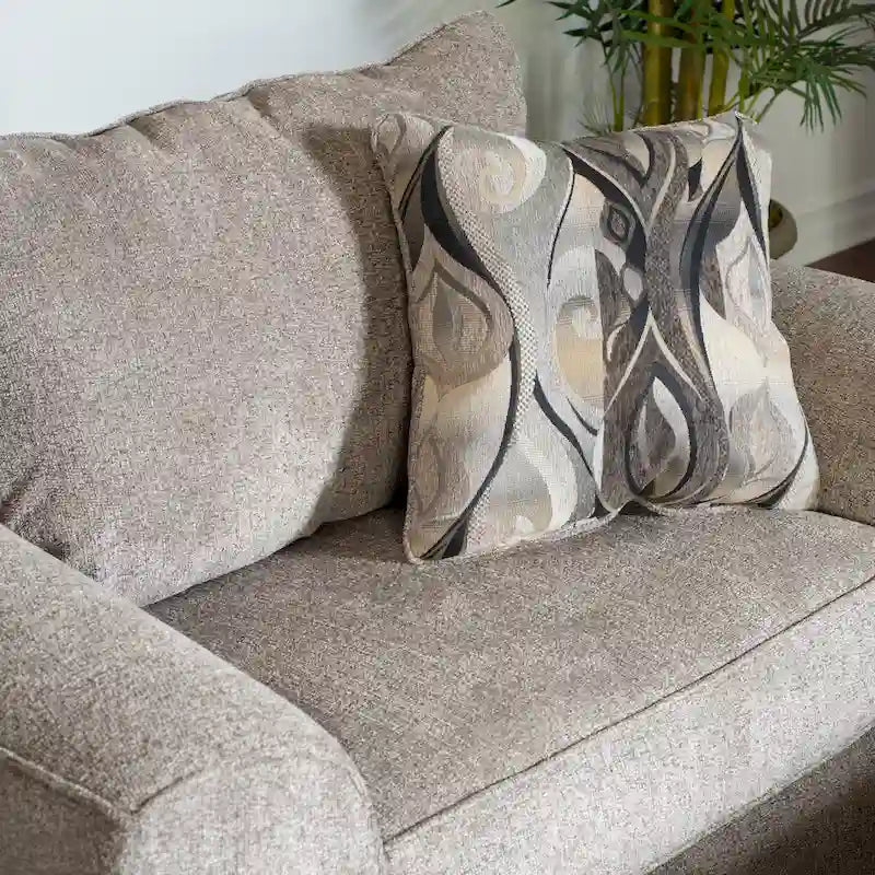 Ensemble fauteuil d'appoint et ottoman contemporains en tissu Camero de Roundhill Furniture