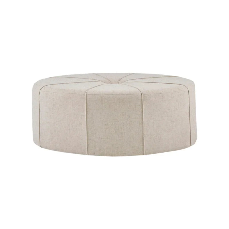 Madison Park Aberdeen Pouf surdimensionné ovale capitonné et rembourré