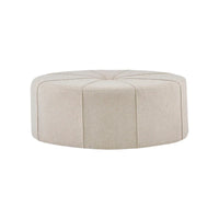 Madison Park Aberdeen Pouf surdimensionné ovale capitonné et rembourré