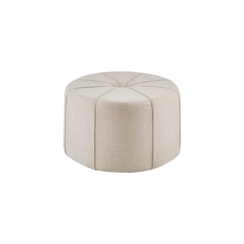 Madison Park Aberdeen Pouf surdimensionné ovale capitonné et rembourré