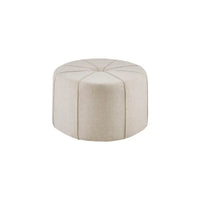 Madison Park Aberdeen Pouf surdimensionné ovale capitonné et rembourré