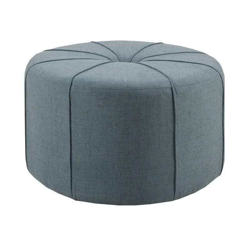 Madison Park Aberdeen Pouf surdimensionné ovale capitonné et rembourré