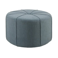 Madison Park Aberdeen Pouf surdimensionné ovale capitonné et rembourré