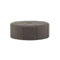 Madison Park Aberdeen Pouf surdimensionné ovale capitonné et rembourré
