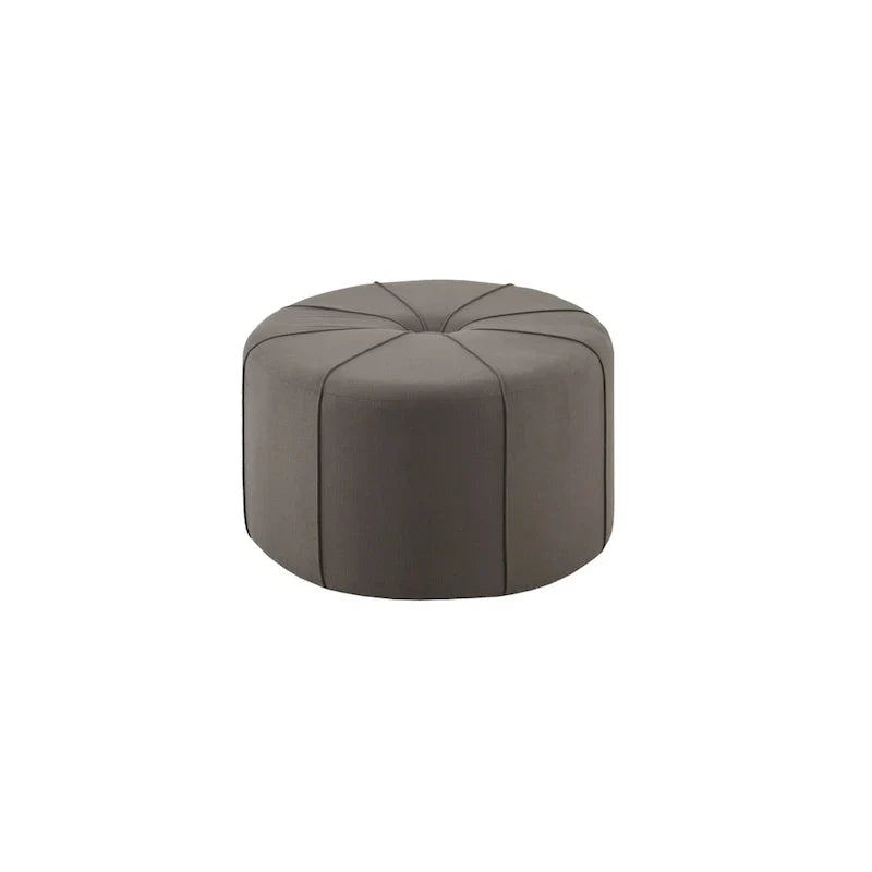 Madison Park Aberdeen Pouf surdimensionné ovale capitonné et rembourré