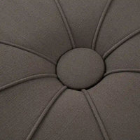 Madison Park Aberdeen Pouf surdimensionné ovale capitonné et rembourré