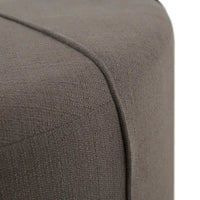 Madison Park Aberdeen Pouf surdimensionné ovale capitonné et rembourré