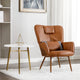 Fauteuils d'appoint en similicuir à oreilles Hausfame pour salon
