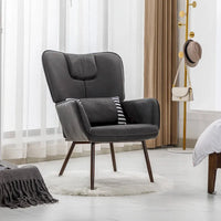 Fauteuils d'appoint en similicuir à oreilles Hausfame pour salon