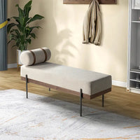 Banc d'entrée Damacio avec coussin amovible