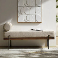Banc d'entrée Damacio avec coussin amovible