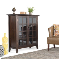 WYNDENHALL Normandy Armoire de rangement en bois massif 39 po - 39 larg. x 17 prof. x 42,2 haut.
