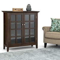 WYNDENHALL Normandy Armoire de rangement en bois massif 39 po - 39 larg. x 17 prof. x 42,2 haut.