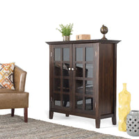 WYNDENHALL Normandy Armoire de rangement en bois massif 39 po - 39 larg. x 17 prof. x 42,2 haut.