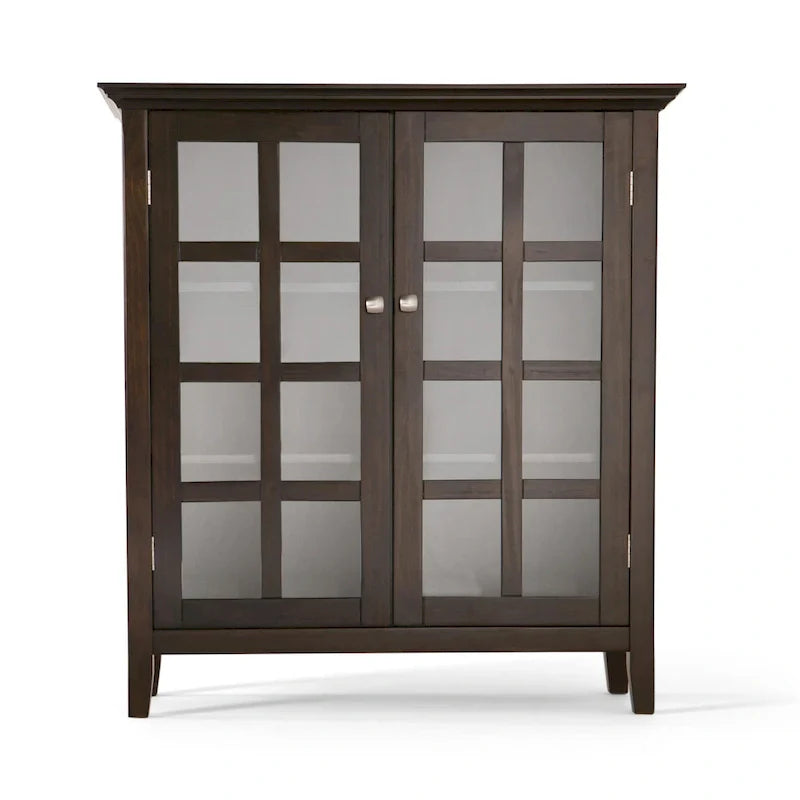 WYNDENHALL Normandy Armoire de rangement en bois massif 39 po - 39 larg. x 17 prof. x 42,2 haut.