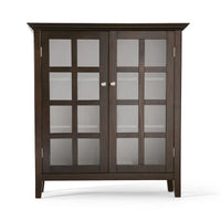 WYNDENHALL Normandy Armoire de rangement en bois massif 39 po - 39 larg. x 17 prof. x 42,2 haut.