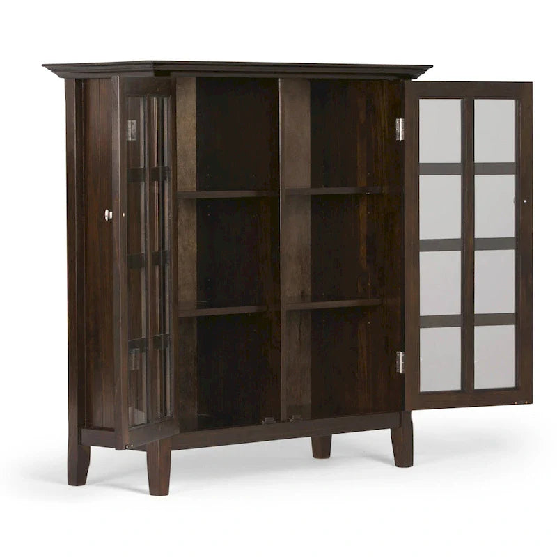 WYNDENHALL Normandy Armoire de rangement en bois massif 39 po - 39 larg. x 17 prof. x 42,2 haut.