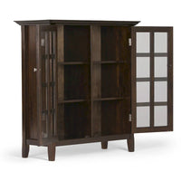 WYNDENHALL Normandy Armoire de rangement en bois massif 39 po - 39 larg. x 17 prof. x 42,2 haut.
