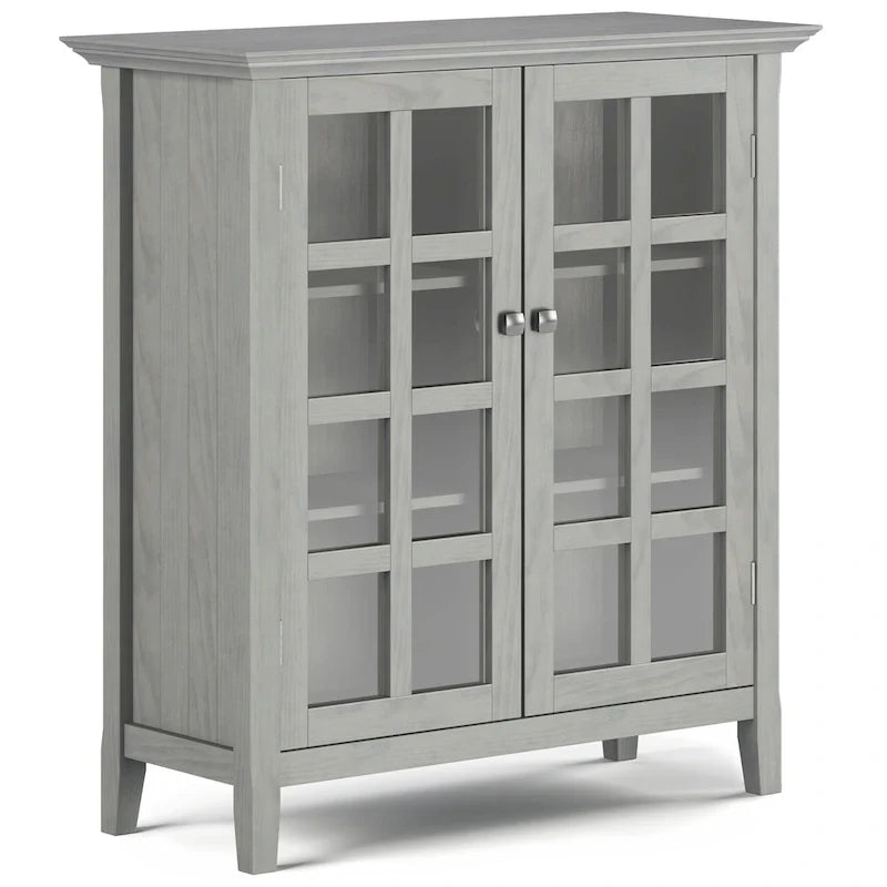 WYNDENHALL Normandy Armoire de rangement en bois massif 39 po - 39 larg. x 17 prof. x 42,2 haut.