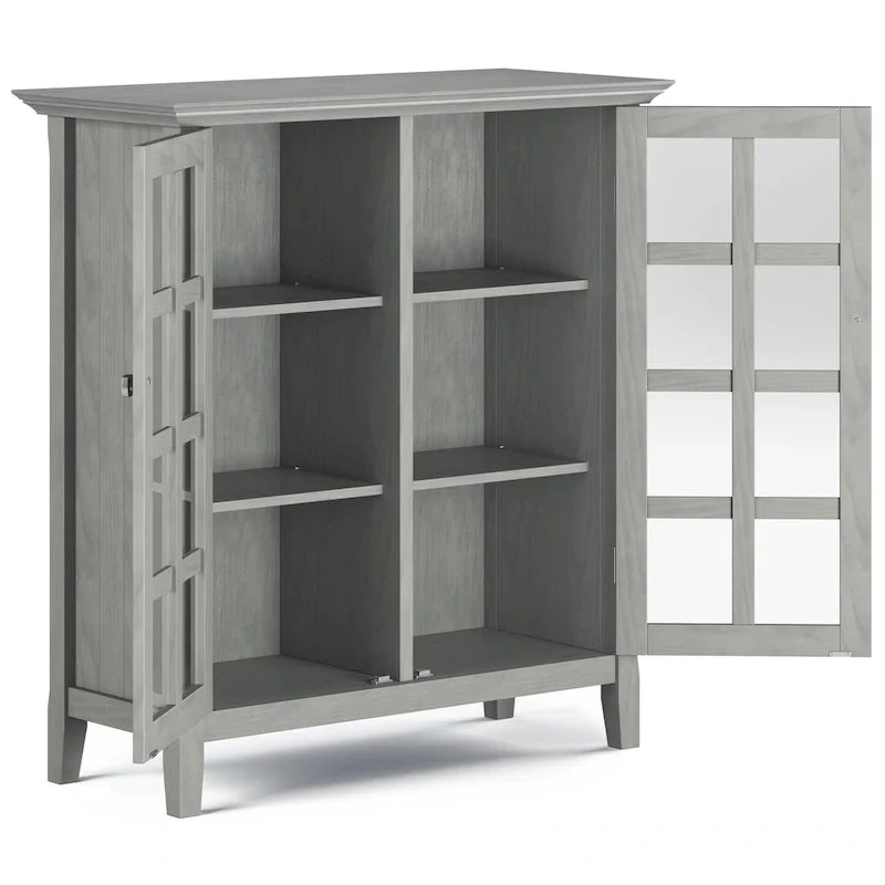 WYNDENHALL Normandy Armoire de rangement en bois massif 39 po - 39 larg. x 17 prof. x 42,2 haut.