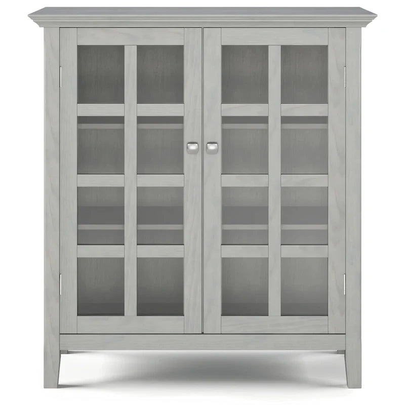 WYNDENHALL Normandy Armoire de rangement en bois massif 39 po - 39 larg. x 17 prof. x 42,2 haut.