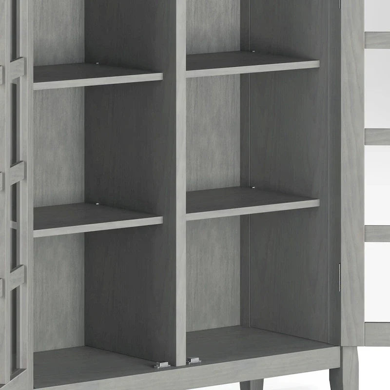 WYNDENHALL Normandy Armoire de rangement en bois massif 39 po - 39 larg. x 17 prof. x 42,2 haut.