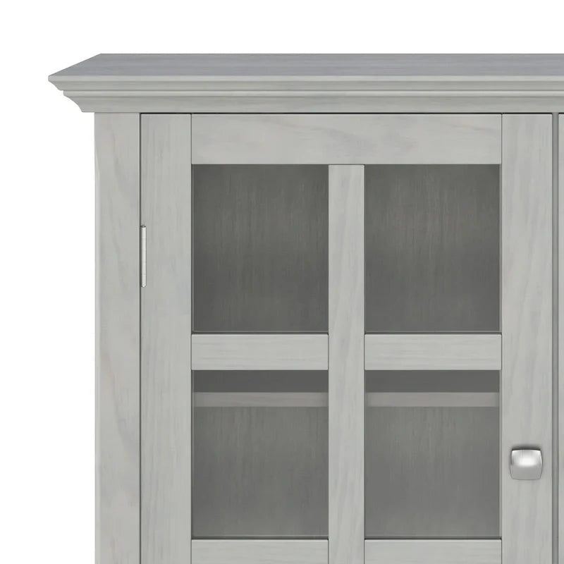 WYNDENHALL Normandy Armoire de rangement en bois massif 39 po - 39 larg. x 17 prof. x 42,2 haut.