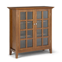 WYNDENHALL Normandy Armoire de rangement en bois massif 39 po - 39 larg. x 17 prof. x 42,2 haut.