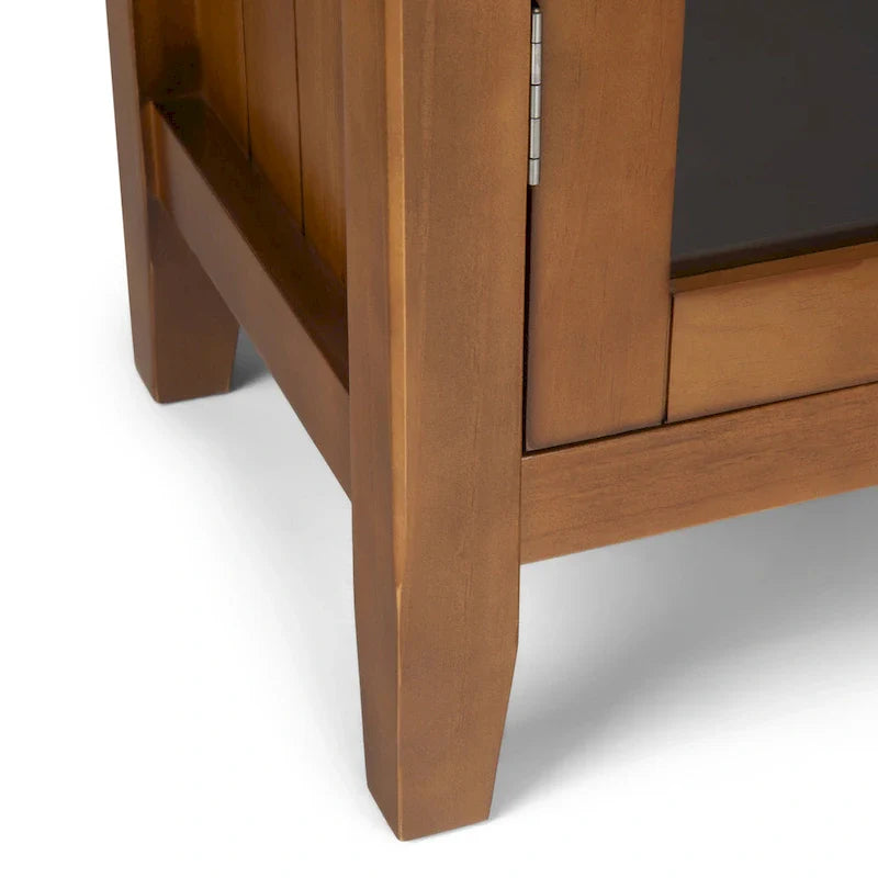WYNDENHALL Normandy Armoire de rangement en bois massif 39 po - 39 larg. x 17 prof. x 42,2 haut.