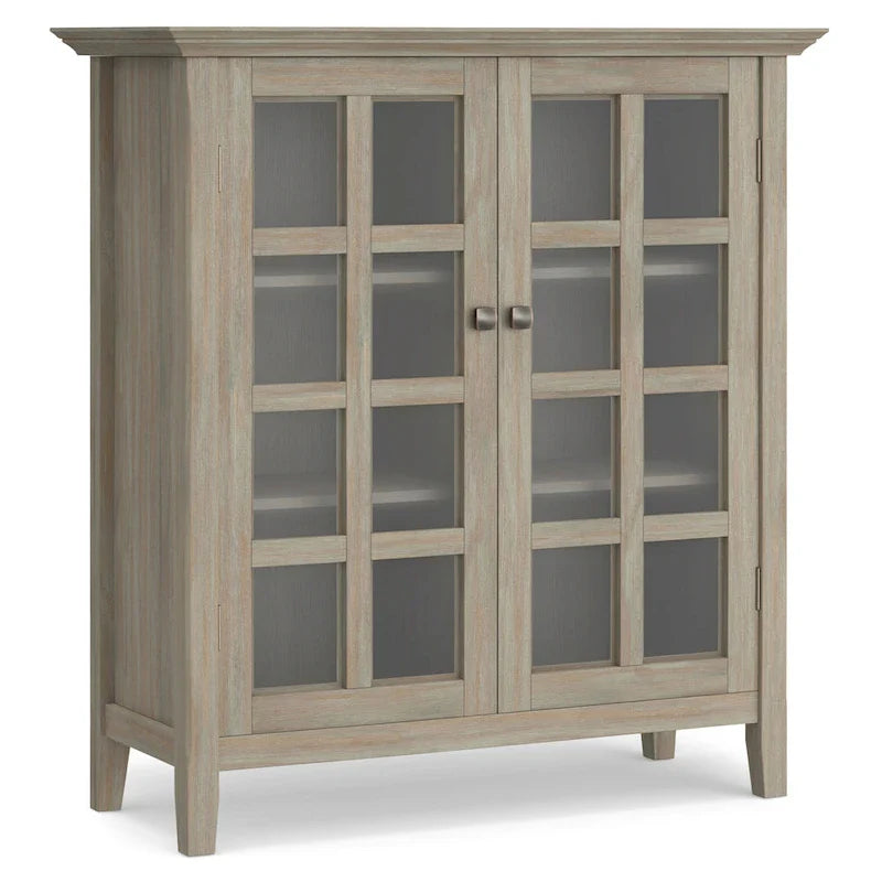 WYNDENHALL Normandy Armoire de rangement en bois massif 39 po - 39 larg. x 17 prof. x 42,2 haut.
