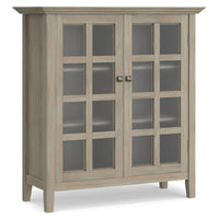 WYNDENHALL Normandy Armoire de rangement en bois massif 39 po - 39 larg. x 17 prof. x 42,2 haut.