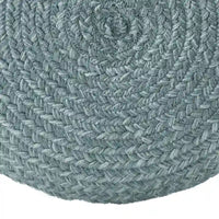 Pouf/Repose-pieds rond en polyester Saba Solar par Jaipur Living, pour intérieur/extérieur - 18X18X12