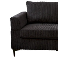 Canapé Méridienne Réversible de Salon Forme L en Tissu Polyester HOOOWOOO