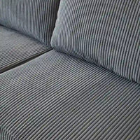 Canapé Méridienne Réversible de Salon Forme L en Tissu Polyester HOOOWOOO