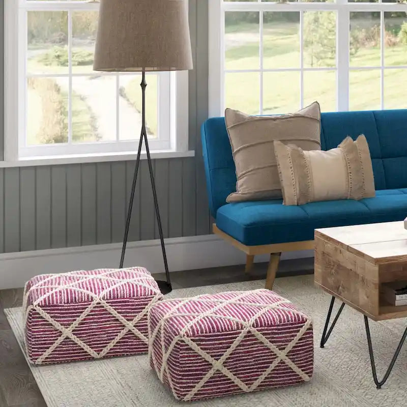 WYNDENHALL Pouf carré Woodley