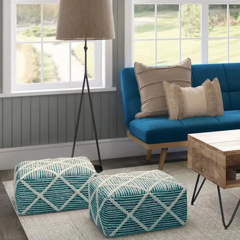 WYNDENHALL Pouf carré Woodley