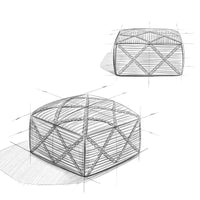WYNDENHALL Woodley pouf carré