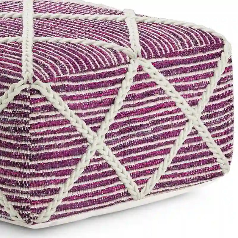 WYNDENHALL Woodley pouf carré