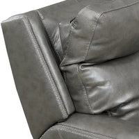 Canapé inclinable en cuir pleine fleur Steve Silver Newport Power