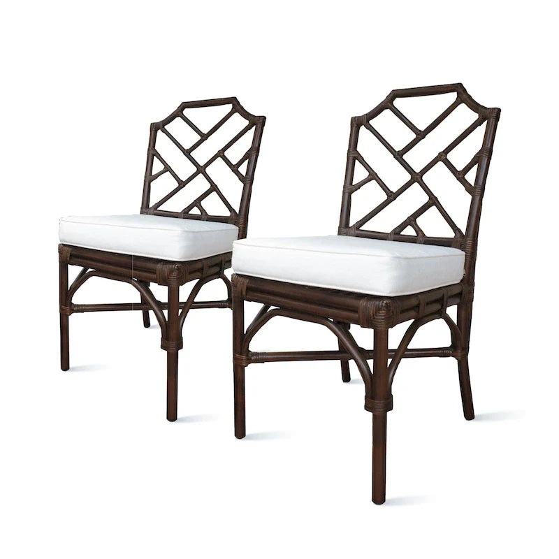 Chaise de salle à manger Kara en rotin, (Lot de 2)