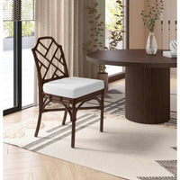 Chaise de salle à manger Kara en rotin, (Lot de 2)