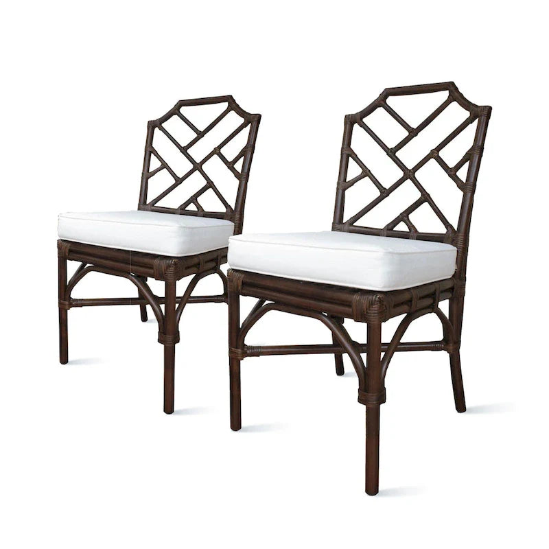 Chaise de salle à manger Kara en rotin, (Lot de 2)