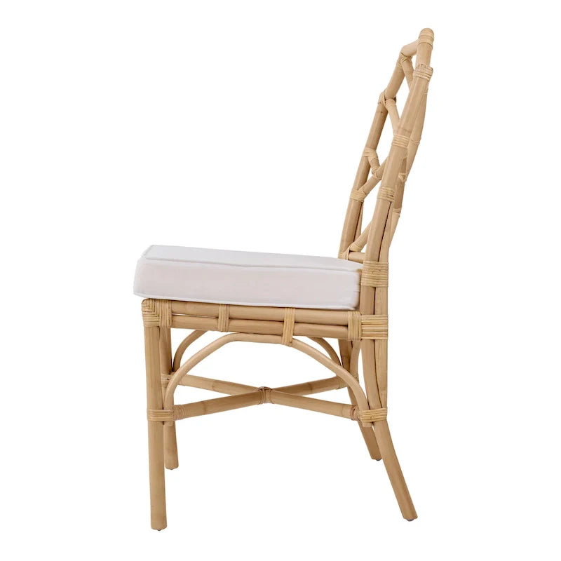 Chaise de salle à manger Kara en rotin, (Lot de 2)