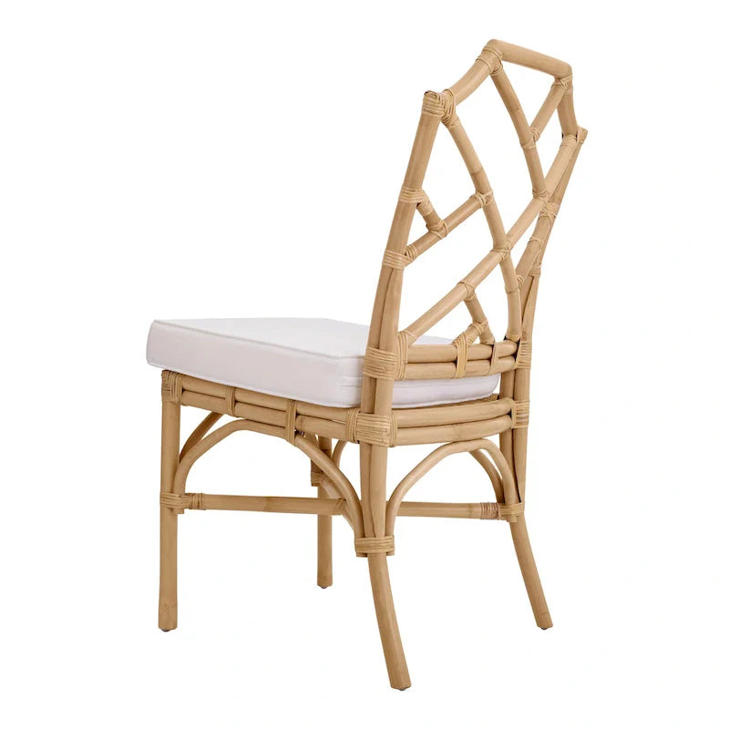 Chaise de salle à manger Kara en rotin, (Lot de 2)