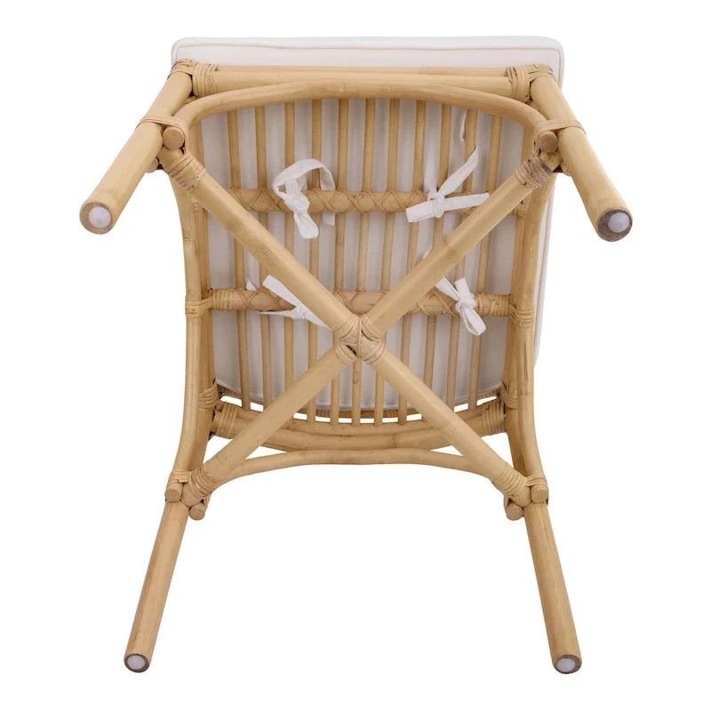 Chaise de salle à manger Kara en rotin, (Lot de 2)