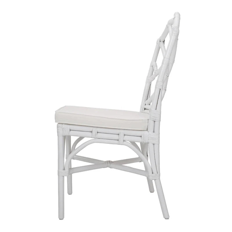 Chaise de salle à manger Kara en rotin, (Lot de 2)