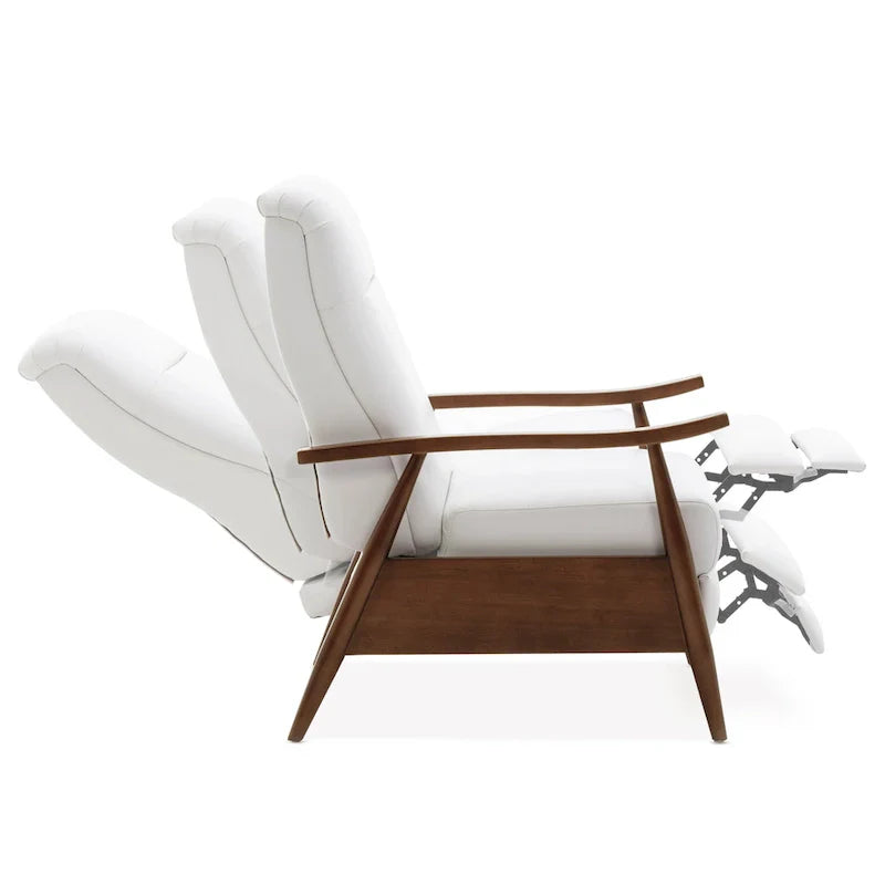 Fauteuil Inclinable à Dossier Poussé en Bois Rembourré Sienna par Greyson Living