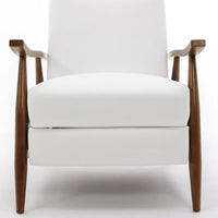 Fauteuil Inclinable à Dossier Poussé en Bois Rembourré Sienna par Greyson Living