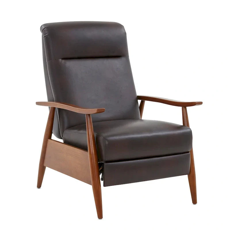 Fauteuil Inclinable à Dossier Poussé en Bois Rembourré Sienna par Greyson Living